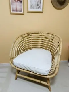 IKEA ブスクボー　パーソナルチェア　ラタンチェア