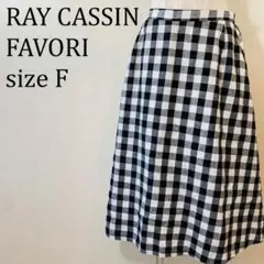 美品 RAY CASSIN FAVORI ギンガムチェック柄 M【212】
