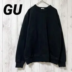 【ジーユー　GU】トレーナー　スウェット　黒　レディース　S