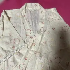 3can4on/うさぎ円模様/甚平 130cm