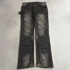 archive PPFM gimmick black denim pants