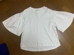 AMERICAN HOLIC ベルスリーブトップス M White