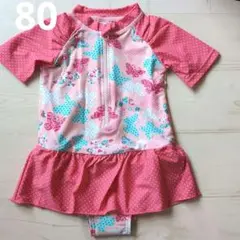 [新品]女の子水着ラッシュオール80 UPF50+