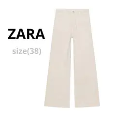【新品未使用】ZARA ハイライズ ワイドデニム 38
