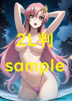 ガンダムseed ラクス・クライン(ビキニ)　2L判 フォトブロマイド5枚セット