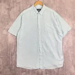 CHAPS チャップス【2XL】リネン シャツ/ボタンダウン✨ビックサイズ