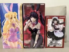 デート・ア・ライブ 時崎狂三 猫耳メイド、バニー　星宮六喰 バニー フィギュア