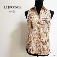 ☆良品☆ LA JOCONDE ラジョコンダ　フローラルノースリーブシャツ 花柄