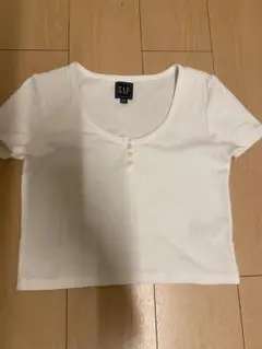 GAP 白 Vネック 半袖Tシャツ 160/80A