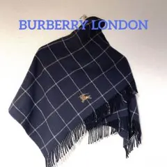 BURBERRY LONDON チェック マフラー ショール ウール 日本製