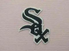 【MLB★WAPPEN】シカゴホワイトソックス！ワッペン／タイプＢ黒＜1枚＞★