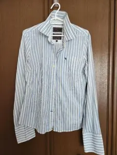 Abercrombie & Fitch ストライプ 長袖シャツ L