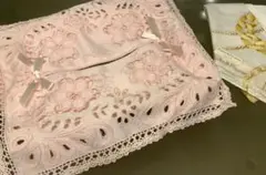 k/ 未使用品　ティッシュケースカバー　& ピンキーダイアンのハンカチ　ピンク