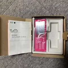 WILLCOM ピンク　wx04s
