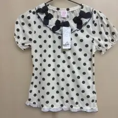 140cm axes kids 水玉模様 半袖トップス XLサイズ