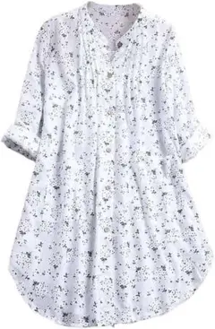 レディース シャツ ブラウス トップス チュニック ワンピース M