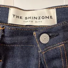 美品シンゾーンハイウエストデニム38 脚長効果