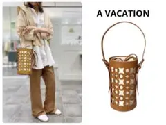 ✨美品✨A VACATION✨RIN CUTWORK✨ハンド／ショルダーバッグ