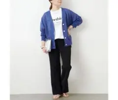 【美品】ジャーナルスタンダード　ウォッシャブルラミーVネックカーディガン