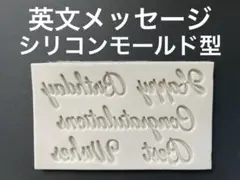 シリコンモールド型　筆記体メッセージ