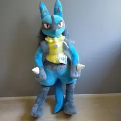 【新品未開封】即購入可　ポケモン等身大ルカリオぬいぐるみ　ポケセンオンライン限定 ポケモン】等身大ルカリオぬいぐるみが本日（11/19）より受注