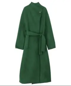 アメリヴィンテージ STAND COLLAR SCARF COAT グリーン
