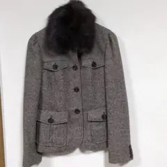 23区 ジャケット ファー取り外し可能 スペアカラー ブルーフォックス