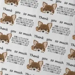 チワワサンキューシール