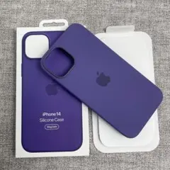 「新品未使用」iPhone 14 シリコンケース パープル MagSafe対応