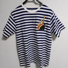 【極美品・ほぼ未使用】グラニフ 動物刺繍 チューチューアニマルズ Tシャツ L
