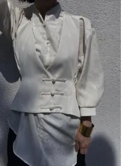 AMERI UNDRESSED LADY KUNG FUU トップス ホワイト