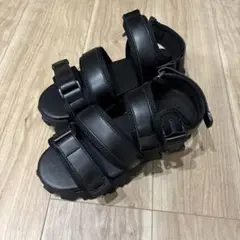 【CLEL】ハイソール 合皮 スニーカーサンダル