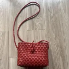 MEKEARISA メケアリサ　ハローバッグ　cherry red