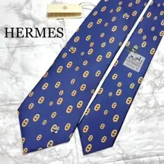 HERMES　ネクタイ　パンダ、コアラ柄 美品 HERMES エルメス コアラ柄 アニマル柄 ネクタイ ネイビー