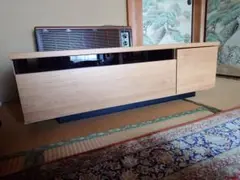 木製テレビ台 引き出し付き ナチュラル