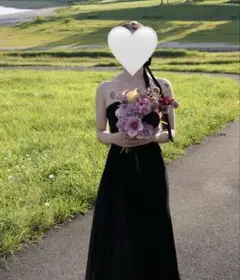 ブラックベロアドレス　前撮り