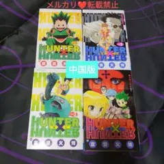 HUNTER × HUNTER 中国版 漫画 1巻 2巻 3巻 9巻 4冊セット