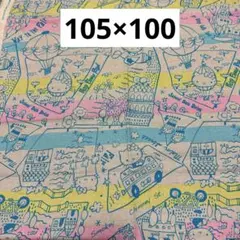 168 ハローキティ　綿麻生地　105×100
