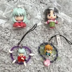 【放送当時】犬夜叉 珊瑚 七宝 キーホルダー ストラップ セット