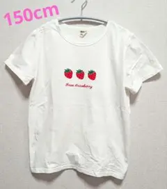 Bee des Bee いちご 白Tシャツ