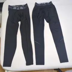 UNDER ARMOUR レギンスパンツ2枚セット SM ブラック