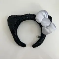 ユニバーサルスタジオジャパン キティちゃん 猫耳カチューシャ 黒