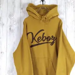 keboz ケボズ　パーカー　刺繍ロゴ　フーディ　マスタード ストリート　美品