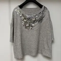ティティレィトバレット❤︎ビジュー付きトップス⭐︎アンゴラ入り生地！超美品！