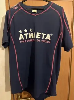 ATHLETA ネイビー シャツ Lサイズ