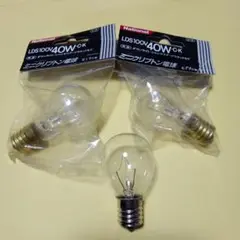 National LDS100V40W-C-K 40W E17電球 2個＋1個