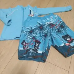 ミキハウス　ダブルB　水着とラッシュガード 100cm