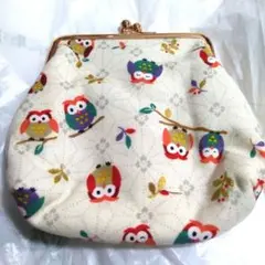 フクロウがま口財布