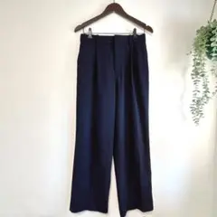 【K16】ユニクロUNIQLO レディース　ワイドパンツ　ストレートパンツ　L