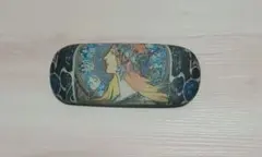ミュシャ柄　メガネケース